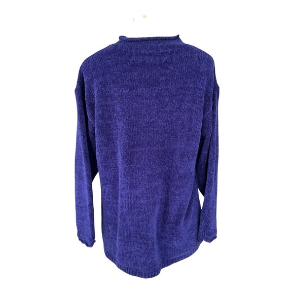 Diane von Furstenberg “The Color Authority” Blue Knit Sweater Size Small - Picture 2 of 4